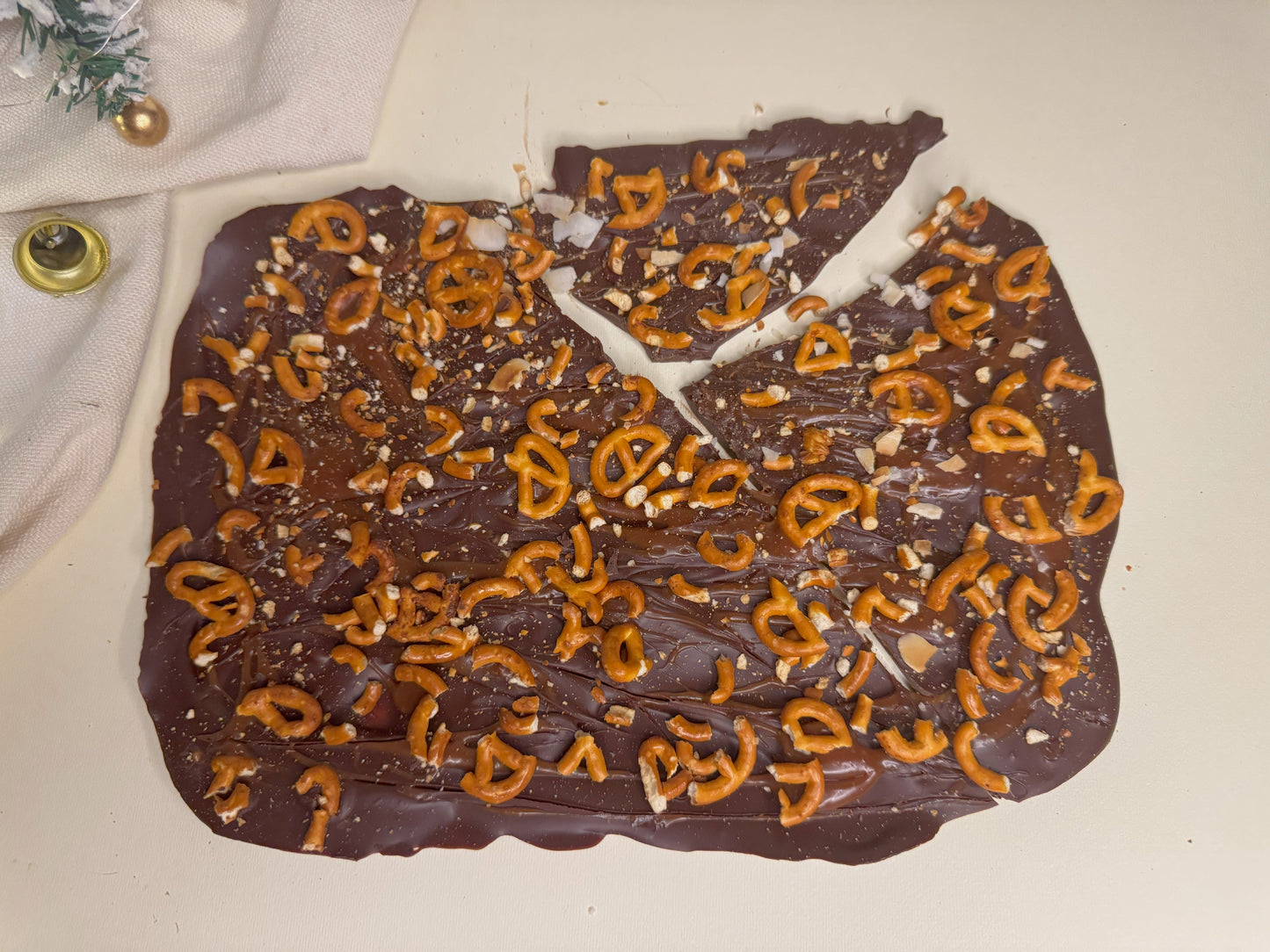 Toffee with Salted Pretzels